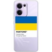 Прозорий чохол BoxFace OPPO Reno 14 F Pantone вільний синій