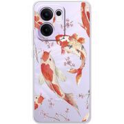 Прозорий чохол BoxFace OPPO Reno 14 F Japanese Koi Fish