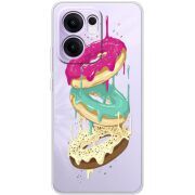 Прозорий чохол BoxFace OPPO Reno 14 F Donuts