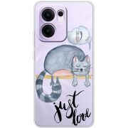 Прозорий чохол BoxFace OPPO Reno 14 F Just Love