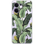 Прозорий чохол BoxFace OPPO Reno 14 F Banana Leaves