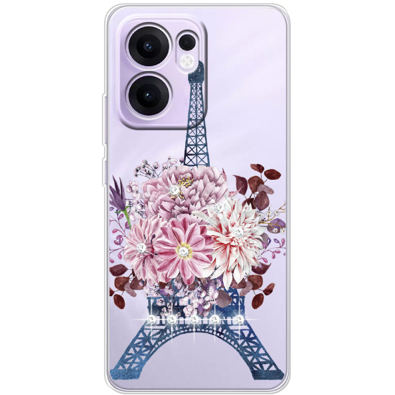 Чохол зі стразами OPPO Reno 14 F Eiffel Tower