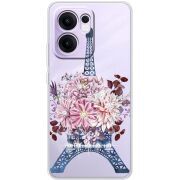 Чохол зі стразами OPPO Reno 14 F Eiffel Tower