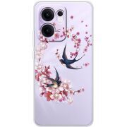 Чохол зі стразами OPPO Reno 14 F Swallows and Bloom
