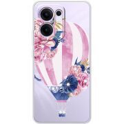 Чохол зі стразами OPPO Reno 14 F Pink Air Baloon