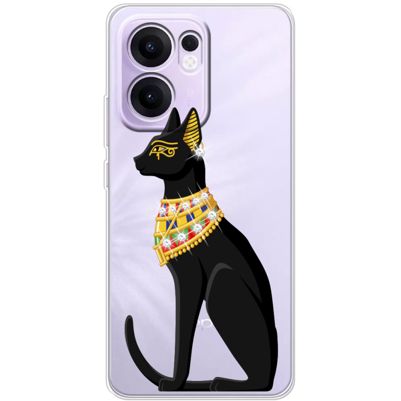 Чохол зі стразами OPPO Reno 14 F Egipet Cat