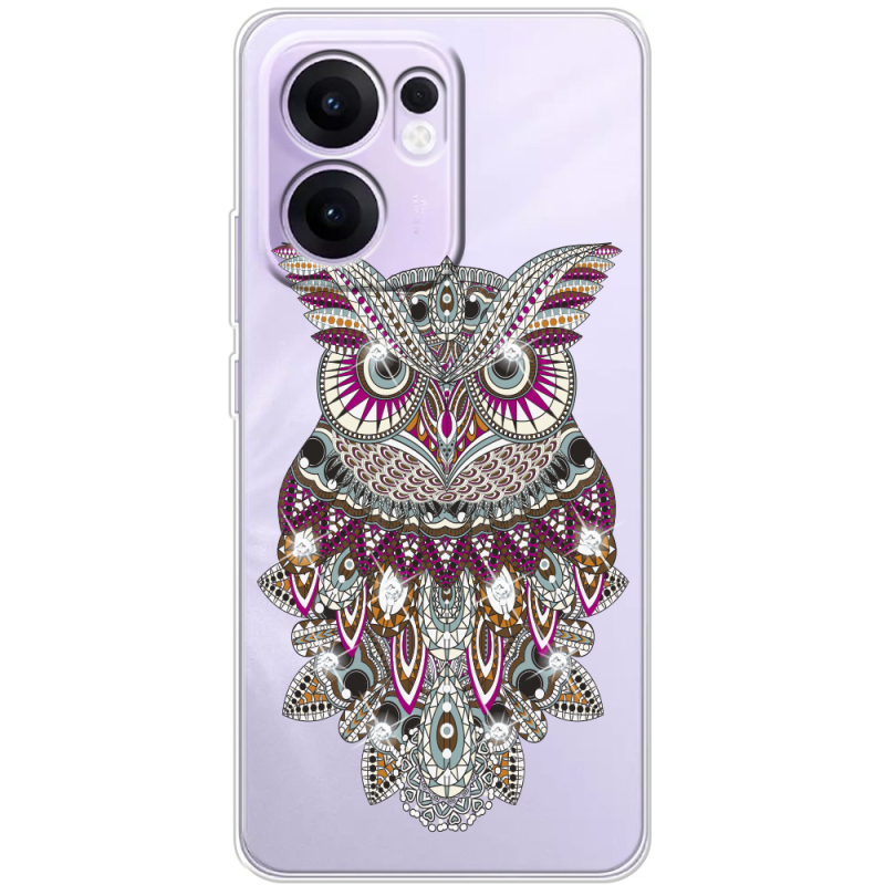 Чохол зі стразами OPPO Reno 14 F Owl