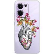 Чохол зі стразами OPPO Reno 14 F Heart