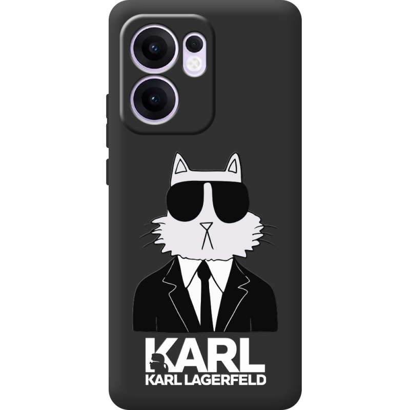 Чорний чохол BoxFace OPPO Reno 14 F Cat in Black