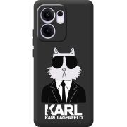 Чорний чохол BoxFace OPPO Reno 14 F Cat in Black