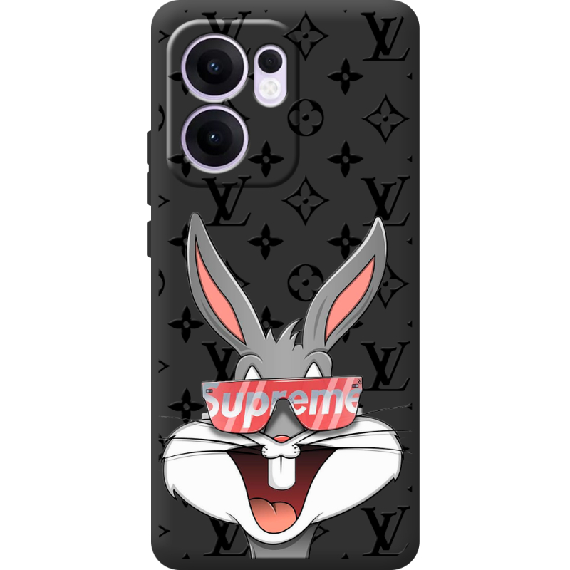 Чорний чохол BoxFace OPPO Reno 14 F looney bunny