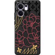 Чорний чохол BoxFace OPPO Reno 14 F FranceFlowers