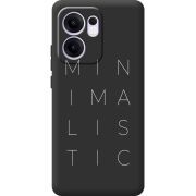 Чорний чохол BoxFace OPPO Reno 14 F Minimalistic