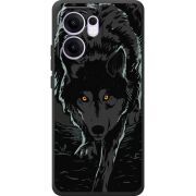 Чорний чохол BoxFace OPPO Reno 14 F Wolf