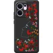 Чорний чохол BoxFace OPPO Reno 14 F 3D Ukrainian Muse