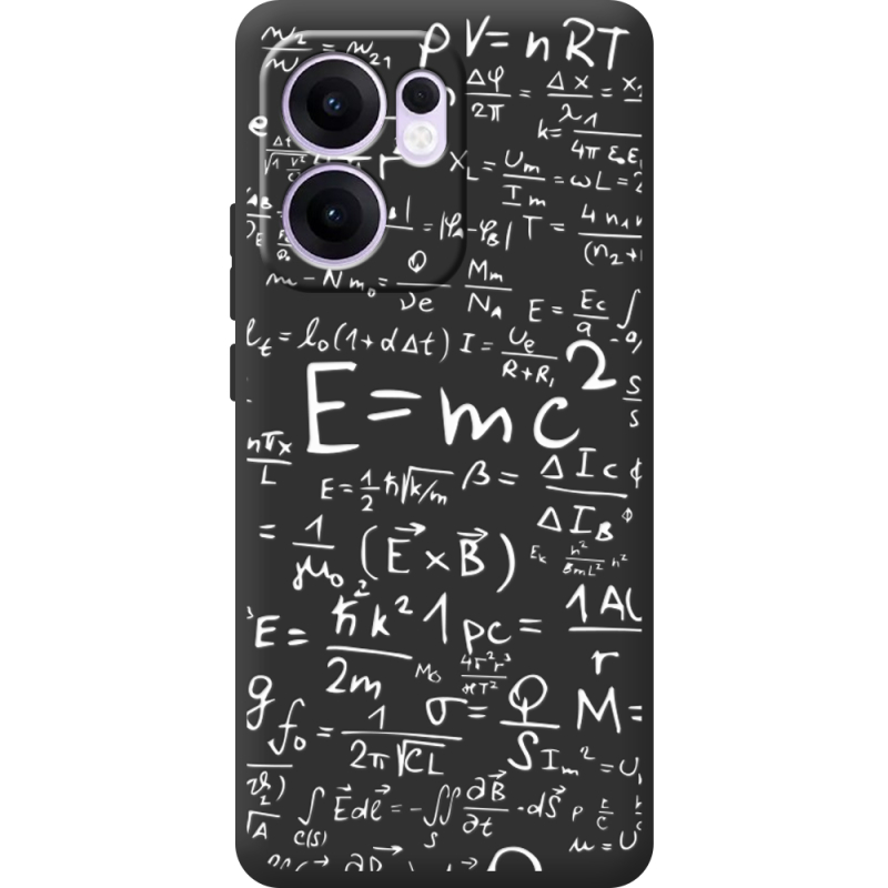 Чорний чохол BoxFace OPPO Reno 14 F E=mc2