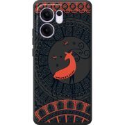Чорний чохол BoxFace OPPO Reno 14 F Ornament