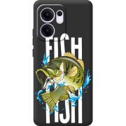 Чорний чохол BoxFace OPPO Reno 14 F Fish