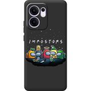 Чорний чохол BoxFace OPPO Reno 14 F Among Us Impostors