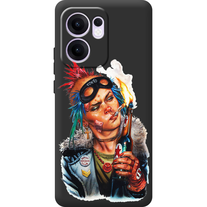 Чорний чохол BoxFace OPPO Reno 14 F Tanker Girl