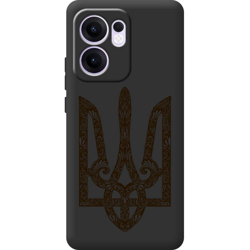 Чорний чохол BoxFace OPPO Reno 14 F Ukrainian Trident