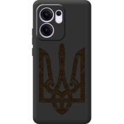 Чорний чохол BoxFace OPPO Reno 14 F Ukrainian Trident