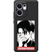 Чорний чохол BoxFace OPPO Reno 14 F Attack On Titan - Ackerman