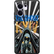 Чорний чохол BoxFace OPPO Reno 14 F Привид Києва в дії