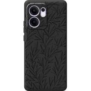 Чорний чохол BoxFace OPPO Reno 14 F Leaves
