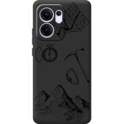 Чорний чохол BoxFace OPPO Reno 14 F Mountains