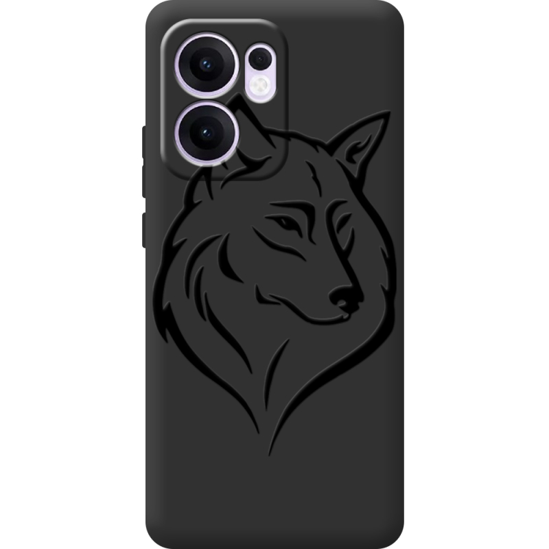 Чорний чохол BoxFace OPPO Reno 14 F Wolf