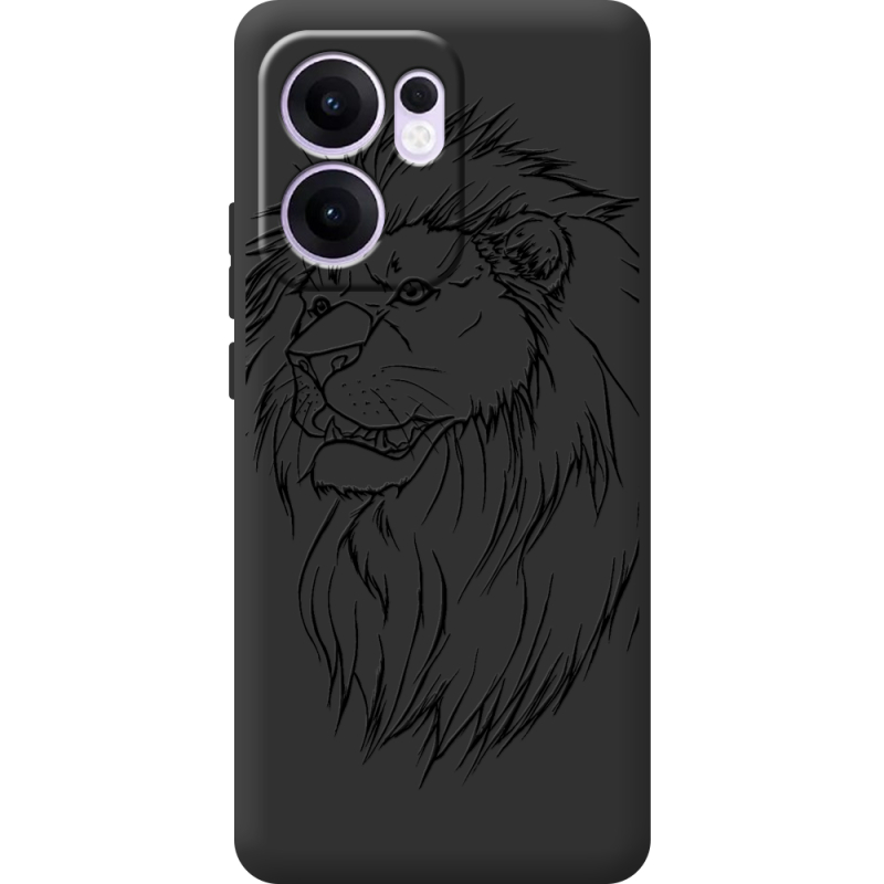 Чорний чохол BoxFace OPPO Reno 14 F Lion