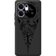 Чорний чохол BoxFace OPPO Reno 14 F Hugin and Munin