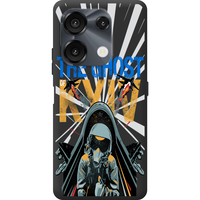 Чорний чохол BoxFace Umidigi G9 Привид Києва в дії