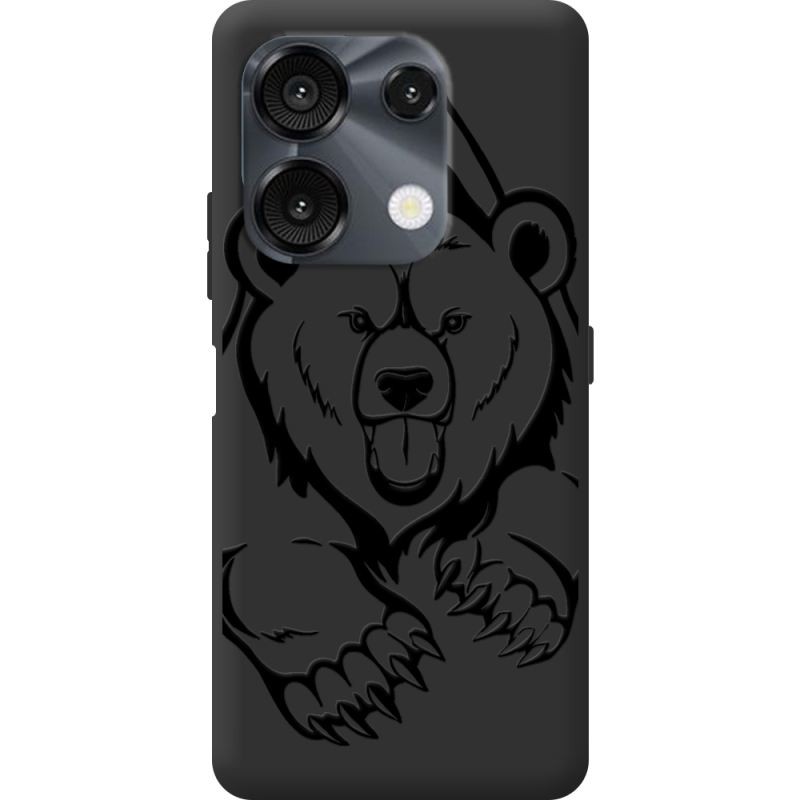 Чорний чохол BoxFace Umidigi G9 Grizzly Bear