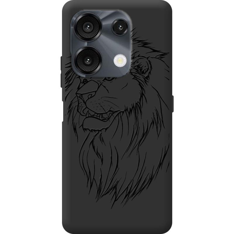 Чорний чохол BoxFace Umidigi G9 Lion