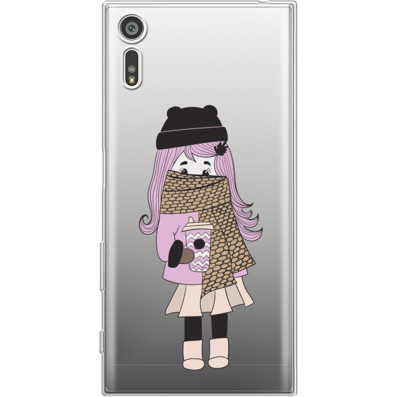 Прозрачный чехол Uprint Sony Xperia XZ F8332 Winter Morning Girl