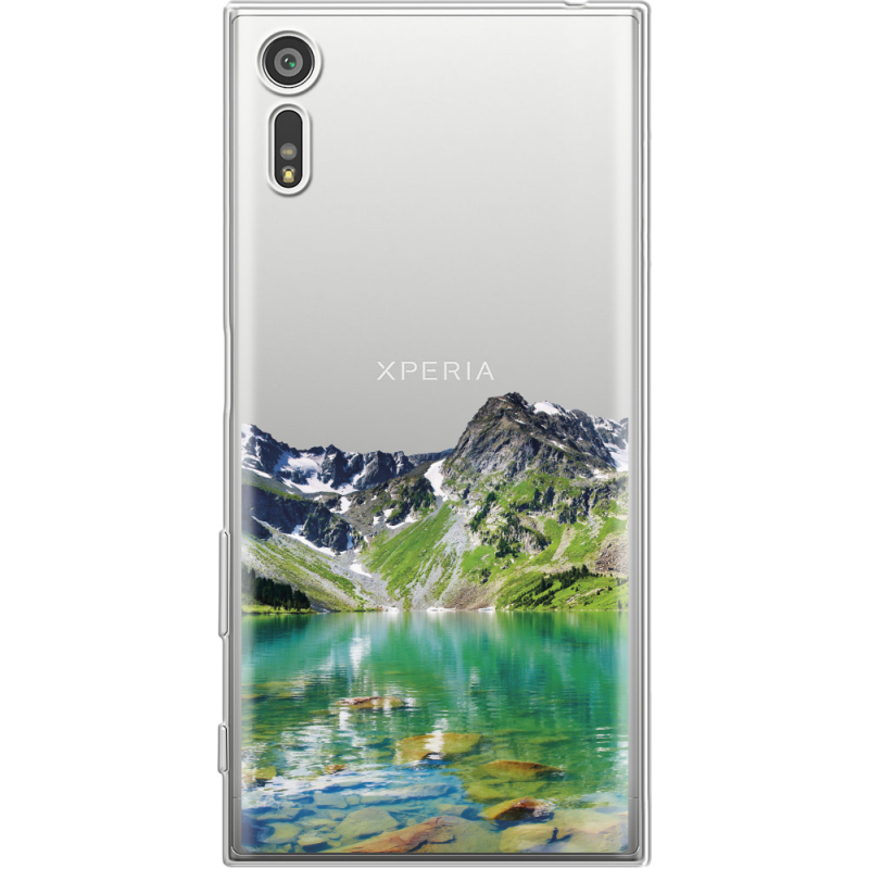 Прозрачный чехол Uprint Sony Xperia XZ F8332 Green Mountain