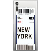 Прозрачный чехол Uprint Sony Xperia XZ F8332 Ticket New York