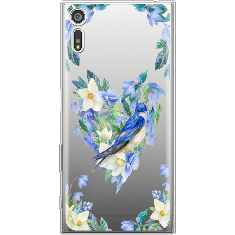 Прозрачный чехол Uprint Sony Xperia XZ F8332 Spring Bird