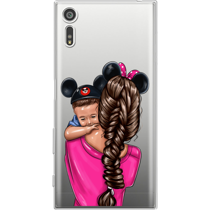 Прозрачный чехол Uprint Sony Xperia XZ F8332 Mouse Mommy