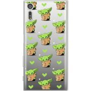 Прозрачный чехол Uprint Sony Xperia XZ F8332 Pattern Baby Yoda