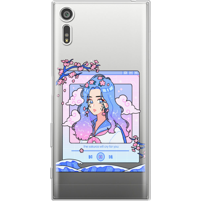 Прозрачный чехол Uprint Sony Xperia XZ F8332 The Sakuras Will Cry For You