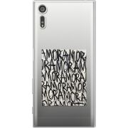 Прозрачный чехол Uprint Sony Xperia XZ F8332 Amor Amor