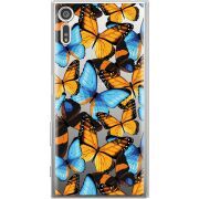 Прозрачный чехол Uprint Sony Xperia XZ F8332 Butterfly Morpho