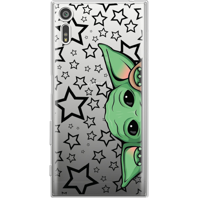 Прозрачный чехол Uprint Sony Xperia XZ F8332 Baby Yoda