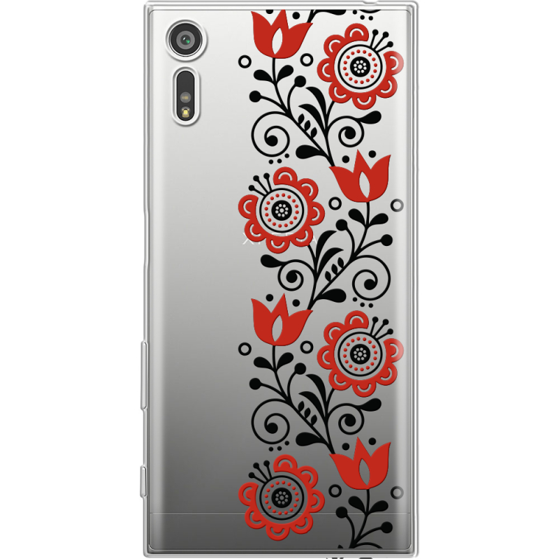 Прозрачный чехол Uprint Sony Xperia XZ F8332 Ethno Ornament