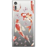 Прозрачный чехол Uprint Sony Xperia XZ F8332 Japanese Koi Fish