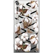 Прозрачный чехол Uprint Sony Xperia XZ F8332 Cotton flowers