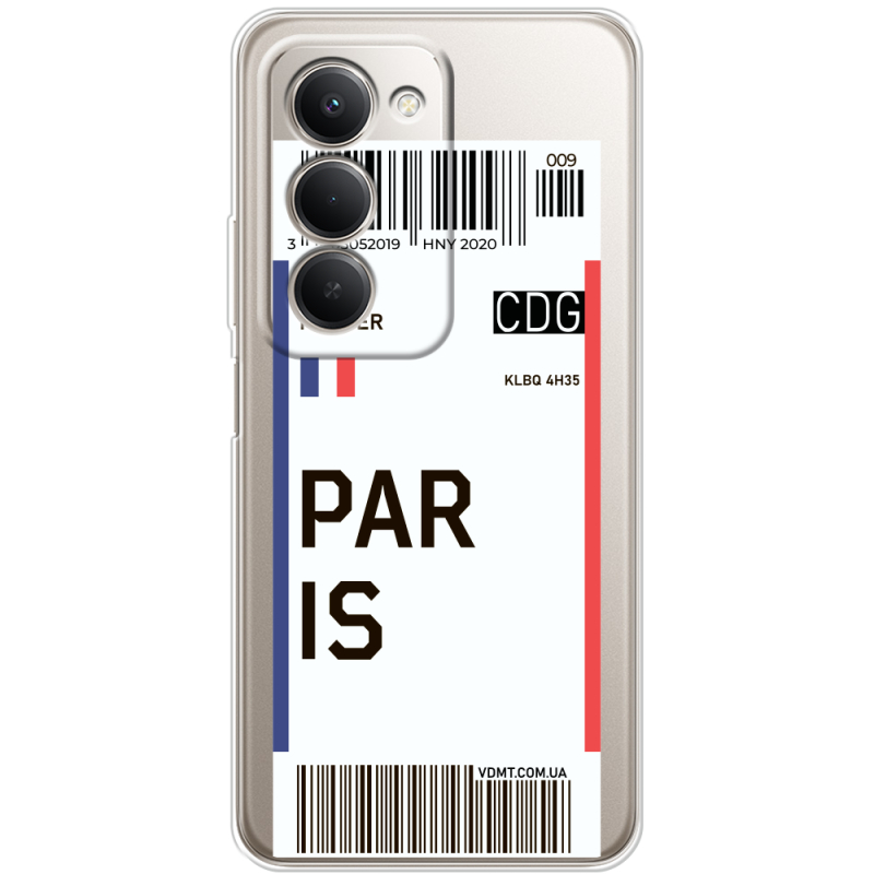 Прозорий чохол BoxFace Xiaomi Redmi 15 171 mm Ticket Paris